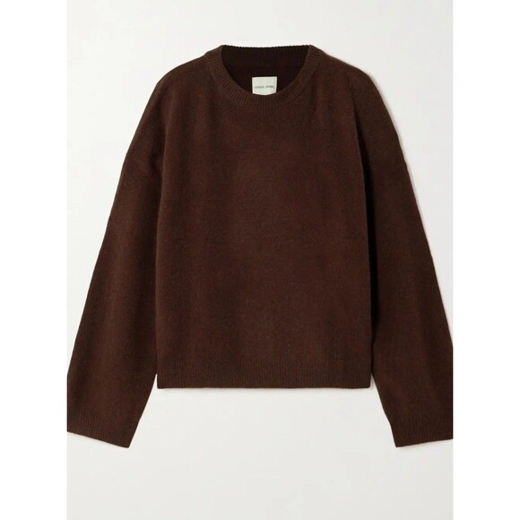 LOULOU STUDIO Sweaters - LouLou Studio Du saison Ropo Oversized Yak And Wool Brown Espresso Sweater Med